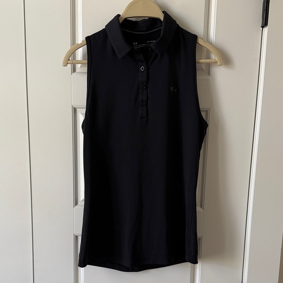 Womens UA Heatgear Polo Sleeveless - Picture 1 of 2